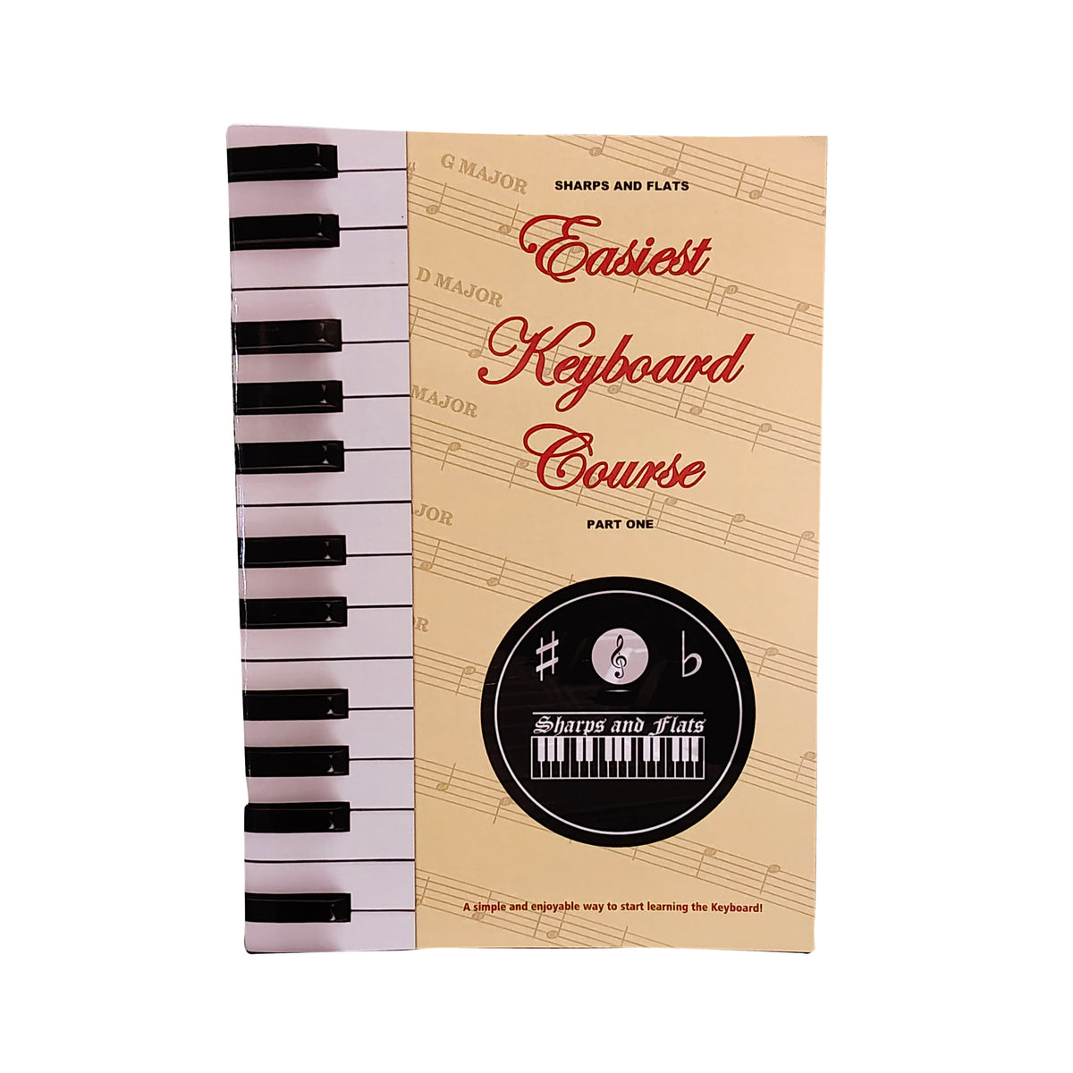 Sharps and Flats Easiest Keyboard Course Part One book cover